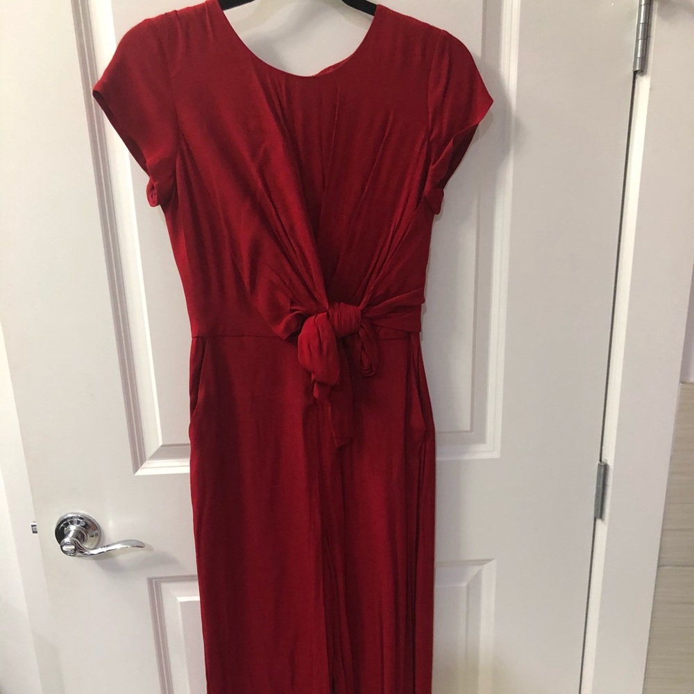 Red jumpsuit